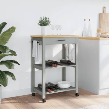 Kitchen Trolley MONZA - Solid Wood Pine | Stylish Storage