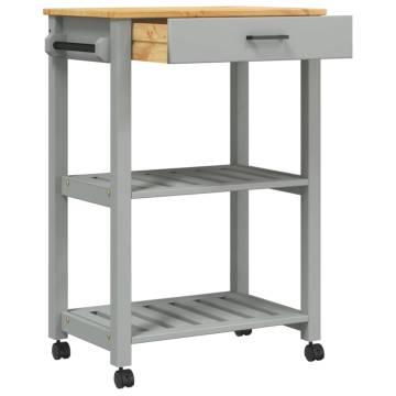 Kitchen Trolley MONZA - Solid Wood Pine | Stylish Storage