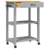 Kitchen Trolley MONZA - Solid Wood Pine | Stylish Storage