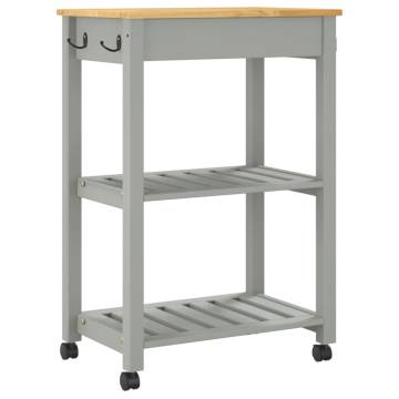 Kitchen Trolley MONZA - Solid Wood Pine | Stylish Storage