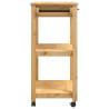 Kitchen Trolley MONZA - Solid Pine Wood, 84x40x90 cm