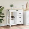 Kitchen Trolley MONZA - Solid Wood Pine | Hipomarket UK