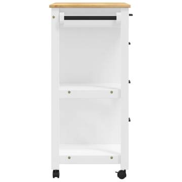 Kitchen Trolley MONZA - Solid Wood Pine | Hipomarket UK