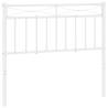 Stylish White Metal Headboard - 100 cm | HipoMarket