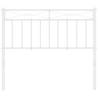 Stylish White Metal Headboard - 100 cm | HipoMarket