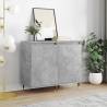 Sideboards 2 pcs Concrete Grey 40x35x70 cm Engineered Wood Colour concrete grey Quantity in Package 2 