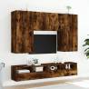 Stylish Smoked Oak TV Wall Cabinet - Space Saving Solution | HipoMarke