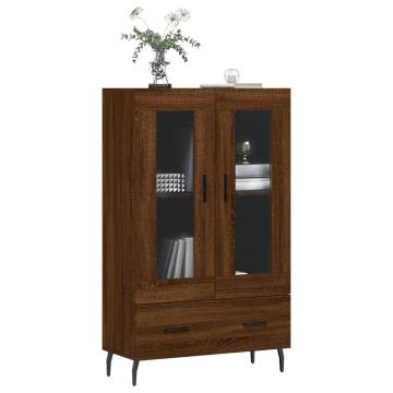 Stylish Highboard Brown Oak - 69.5x31x115 cm | HipoMarket