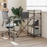 Computer Desk with Shelves Grey Sonoma - 120x47x109 cm