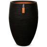 Capi Vase Nature Rib Elegant Deluxe 40x60 cm Black KBLR1131 Colour black Size 40 x 60 cm Quantity in Package 1 Number of pockets 