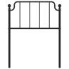 Stylish Black Metal Headboard - 80 cm | HipoMarket