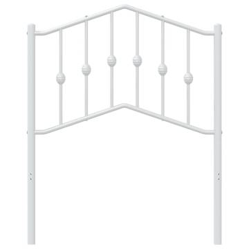 Stylish White Metal Headboard - 75 cm | Hipomarket