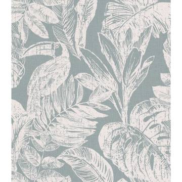 DUTCH WALLCOVERINGS Wallpaper Rebecca Grey and White | HipoMarket