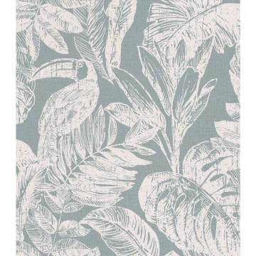 DUTCH WALLCOVERINGS Wallpaper Rebecca Grey and White | HipoMarket