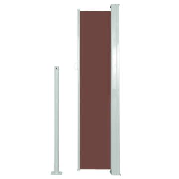 Retractable Side Awning 140x300 cm Brown - Stylish & Functional