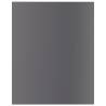 High Gloss Grey Bookshelf Boards - 8 pcs | HipoMarket