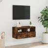 TV Wall Cabinet Smoked Oak 60x30 cm - Stylish Storage Solution