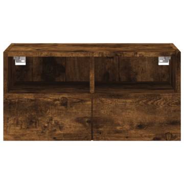 TV Wall Cabinet Smoked Oak 60x30 cm - Stylish Storage Solution