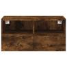 TV Wall Cabinet Smoked Oak 60x30 cm - Stylish Storage Solution