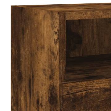 TV Wall Cabinet Smoked Oak 60x30 cm - Stylish Storage Solution