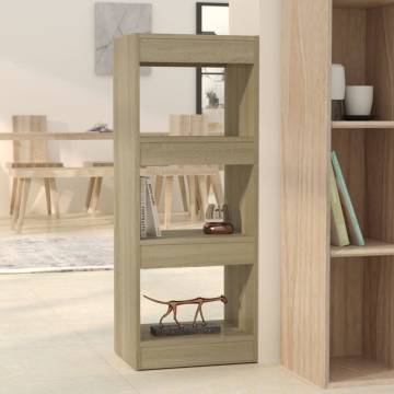 Sonoma Oak Book Cabinet & Room Divider | 40x30x103 cm