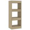 Sonoma Oak Book Cabinet & Room Divider | 40x30x103 cm