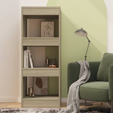 Sonoma Oak Book Cabinet & Room Divider | 40x30x103 cm