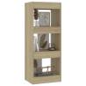 Sonoma Oak Book Cabinet & Room Divider | 40x30x103 cm