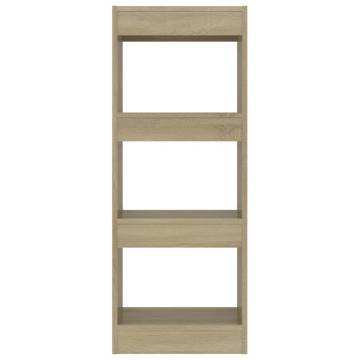 Sonoma Oak Book Cabinet & Room Divider | 40x30x103 cm