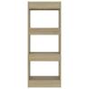 Sonoma Oak Book Cabinet & Room Divider | 40x30x103 cm