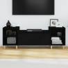 Stylish Black TV Cabinet - 160x35x55 cm Engineered Wood