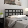 Bed Headboard Black 156x4x100 cm Solid Wood Pine Colour black Size 156 x 100 cm Quantity in Package 1 