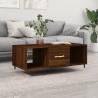 Coffee Table Brown Oak 102x50x40 cm Engineered Wood Colour brown oak Quantity in Package 1 