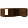 Elegant Brown Oak Coffee Table - 102x50x40 cm