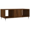 Elegant Brown Oak Coffee Table - 102x50x40 cm