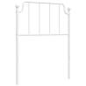 Stylish White Metal Headboard - 80 cm | HipoMarket