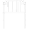 Stylish White Metal Headboard - 80 cm | HipoMarket