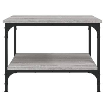 Stylish Grey Sonoma Coffee Table | Engineered Wood 55x55x40 cm