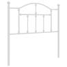 Stylish White Metal Headboard - 90 cm | HipoMarket