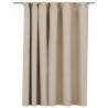 Linen-Look Blackout Curtain Beige 290x245 cm | Hipomarket