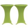 Stretch Table Cover 70 cm Green - Set of 2 | HipoMarket