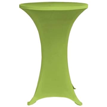 Stretch Table Cover 70 cm Green - Set of 2 | HipoMarket