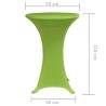 Stretch Table Cover 70 cm Green - Set of 2 | HipoMarket