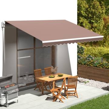 Replacement Awning Fabric Brown 4.5x3m | HipoMarket UK