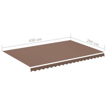 Replacement Awning Fabric Brown 4.5x3m | HipoMarket UK