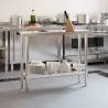 Stainless Steel Kitchen Work Table - 110x30x85 cm