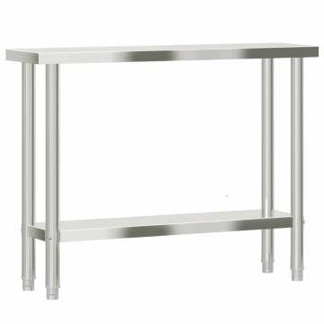 Stainless Steel Kitchen Work Table - 110x30x85 cm