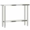 Stainless Steel Kitchen Work Table - 110x30x85 cm