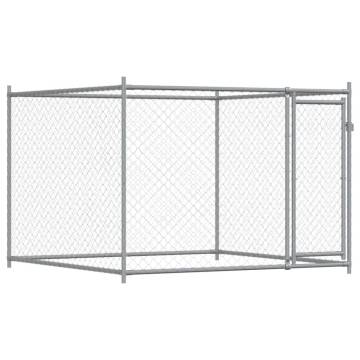 Dog Cage with Door Grey 6x2x1.5m - Durable Galvanised Steel