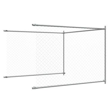 Dog Cage with Door Grey 6x2x1.5m - Durable Galvanised Steel